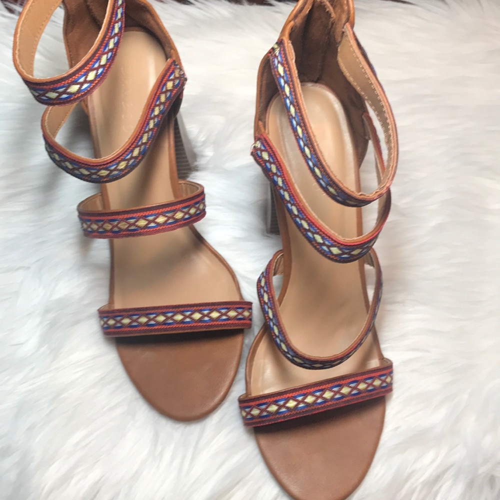 Bamboo heels, size 8